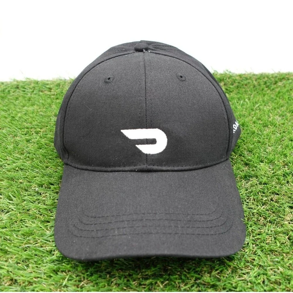 DOORDASH  Men's Black Baseball Cap Logo Hat (Adult Adjustable)